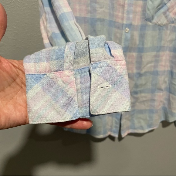 Rails Linen/Rayon Charli Check Button-Front Shirt - Picture 12 of 16